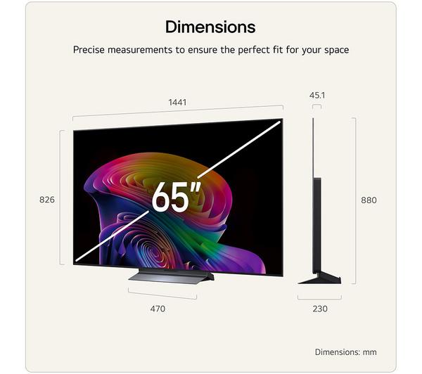 OLED Evo 4K 165Hz 65 Inch Premium LG Gaming Smart TV