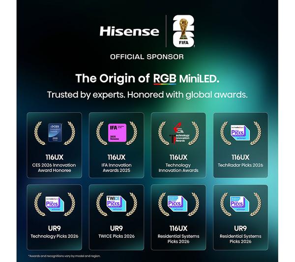 RGB Mini LED 55 Inch 4K 180Hz AI Smart TV With Freely
